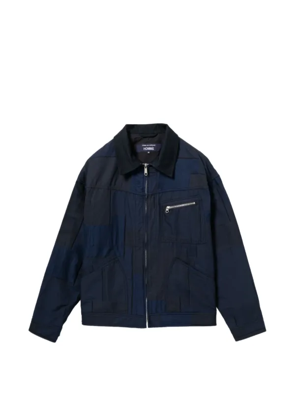 Comme Des Garçons Homme multi-pocket Patchwork Overshirt | Blue