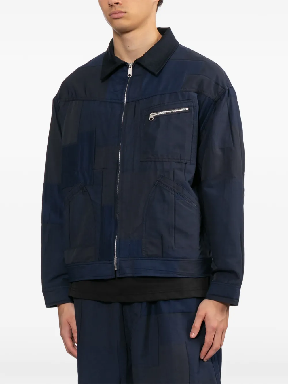 Comme des Garçons Homme Jack met vlakken Blauw
