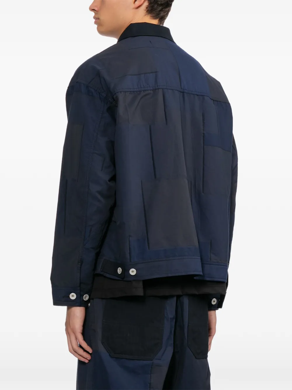 Comme des Garçons Homme Jack met vlakken Blauw