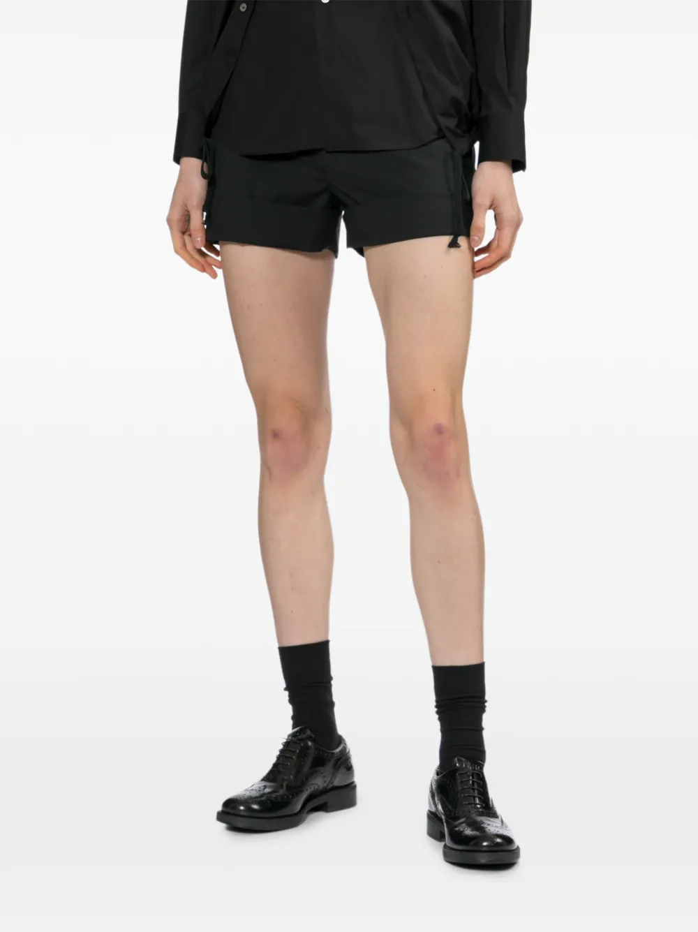  Junya Watanabe Rolled-cuff Shorts - Black 