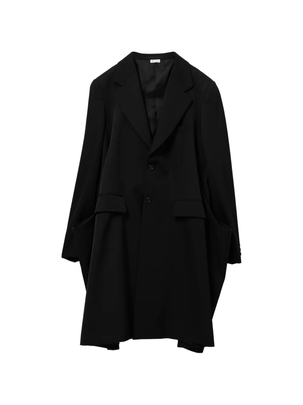 Comme des Garçons Homme Plus Cappotto monopetto in lana - Nero