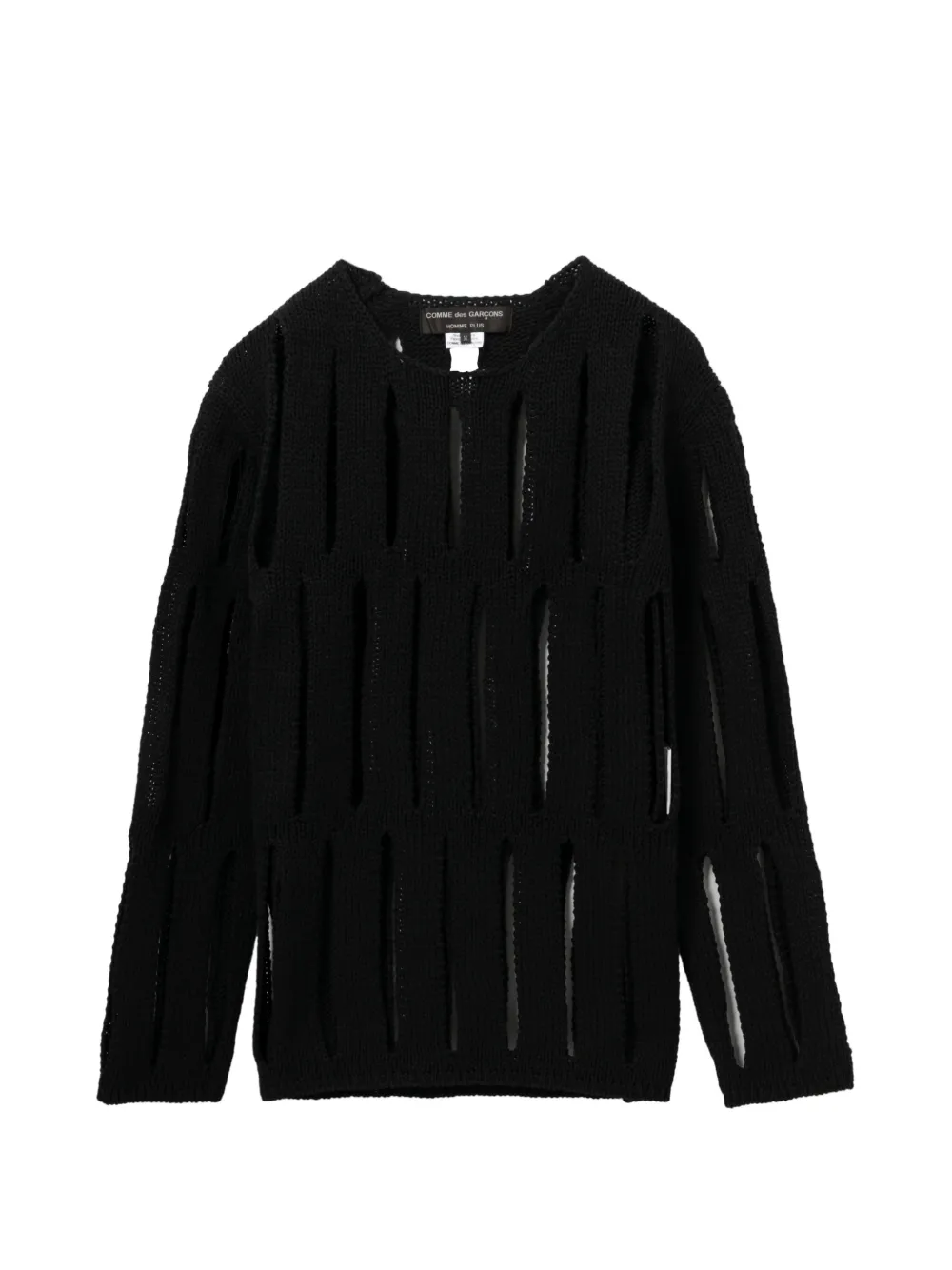 Comme des Garçons Homme Plus Maglione con cut-out - Nero