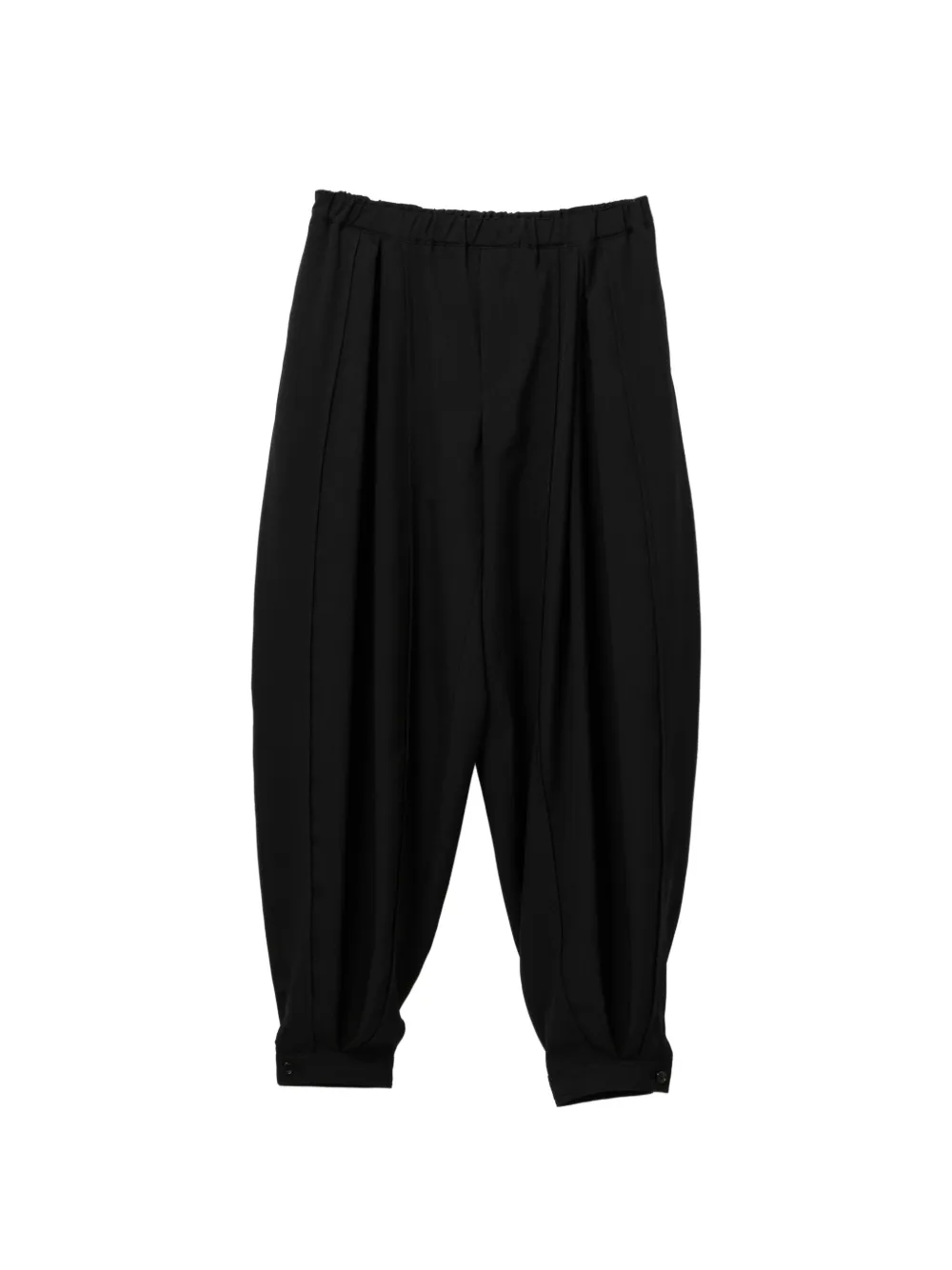 Black Comme Des Garçons Pantaloni plissé - Nero
