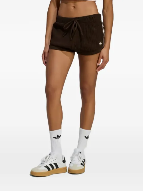 adidas crochet mini shorts
