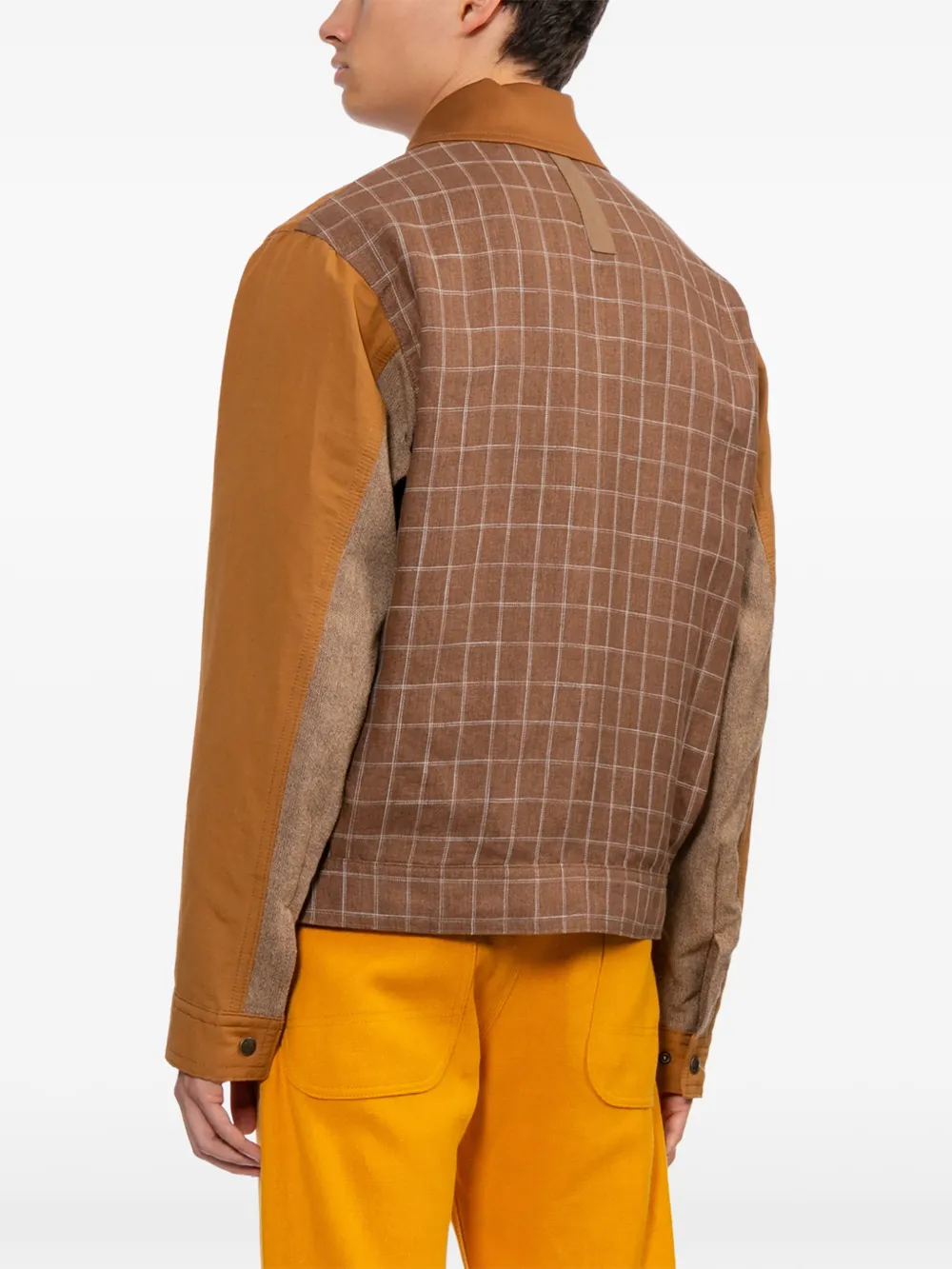 Junya Watanabe MAN x Filson geruit jack met klepzak Bruin