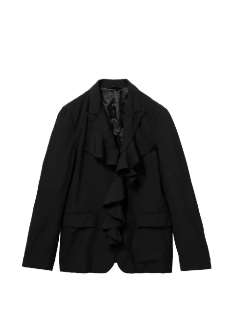 Black Comme Des Garçons blazer à volants