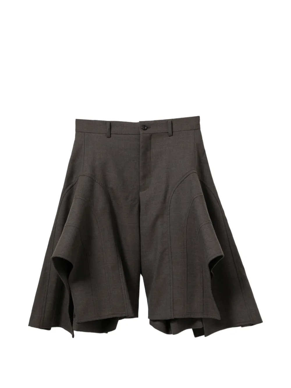 Comme des Garçons Homme Plus Shorts con design a strati - Grigio