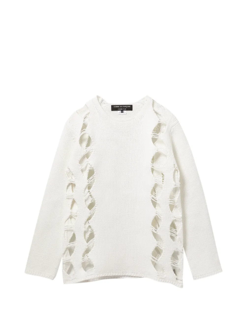 Comme des Garçons Homme Plus ripped jumper
