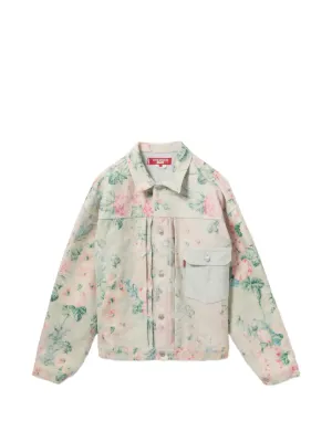 Junya Watanabe MAN floral-print Embroidered Jacket | Neutrals