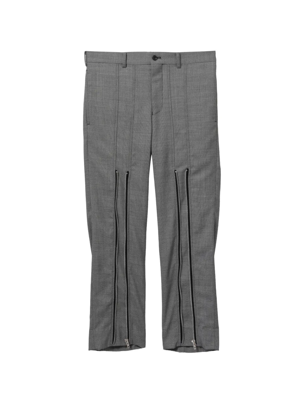 Comme des Garçons Homme Plus Pantaloni con zip - Grigio
