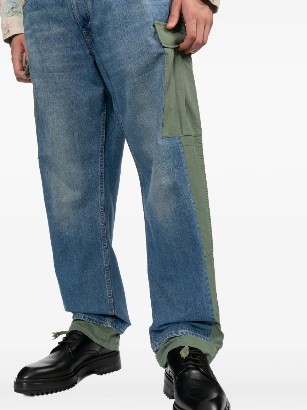 Junya Watanabe MAN Cargo broek met vlakken Blauw