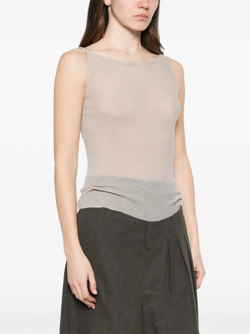  Rick Owens Crew-neck Tank Top - Neutrals 