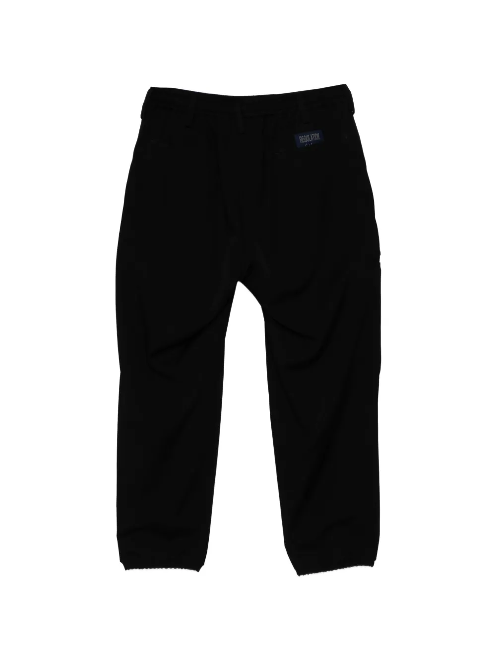 Yohji Yamamoto Gabardine broek met zak Zwart