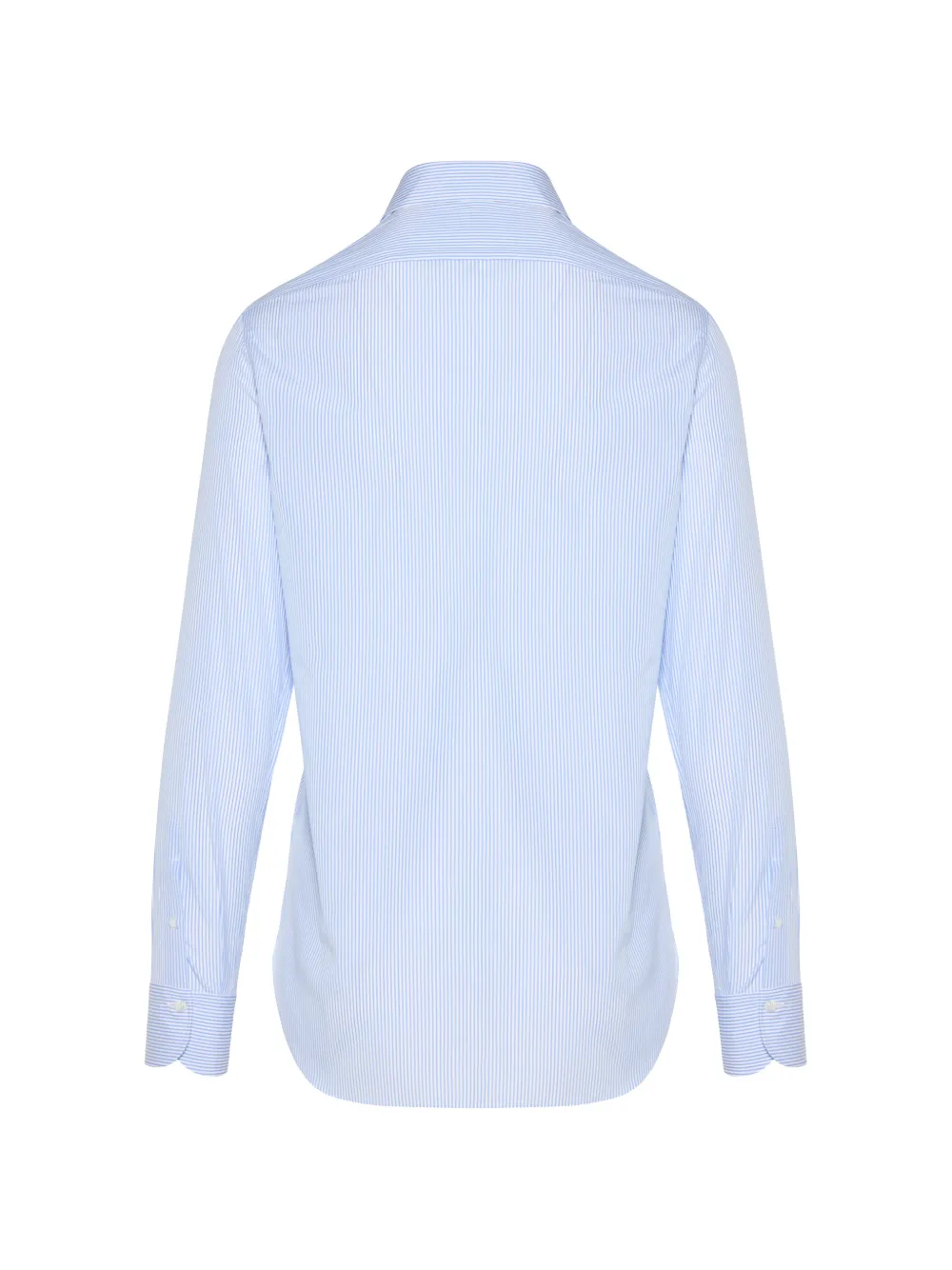 Finamore 1925 Napoli Gestreept overhemd Blauw