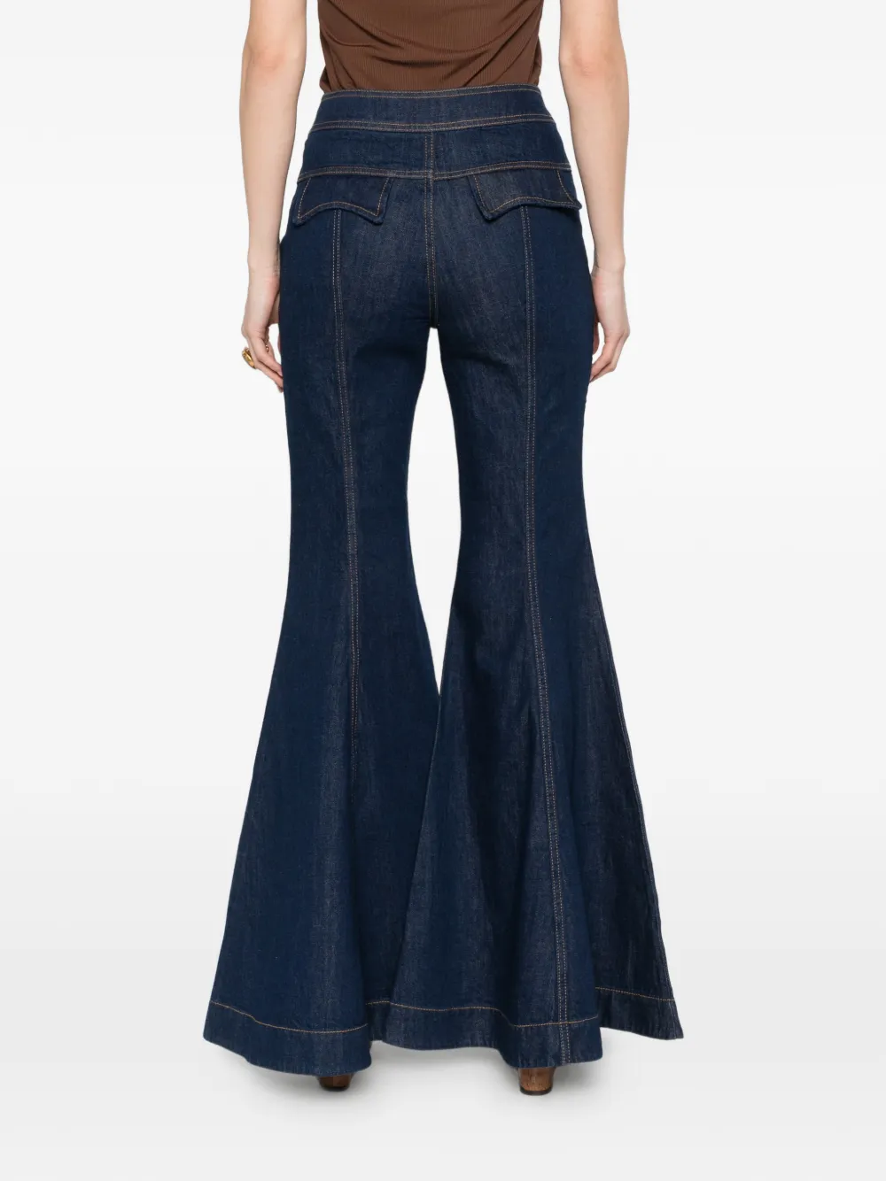 ZIMMERMANN Luna jeans met riemdetail Blauw