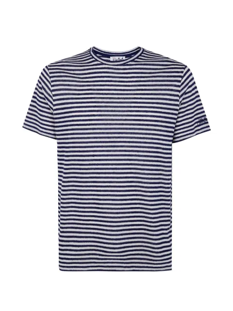 MC2 Saint Barth striped logo-embroidered T-shirt