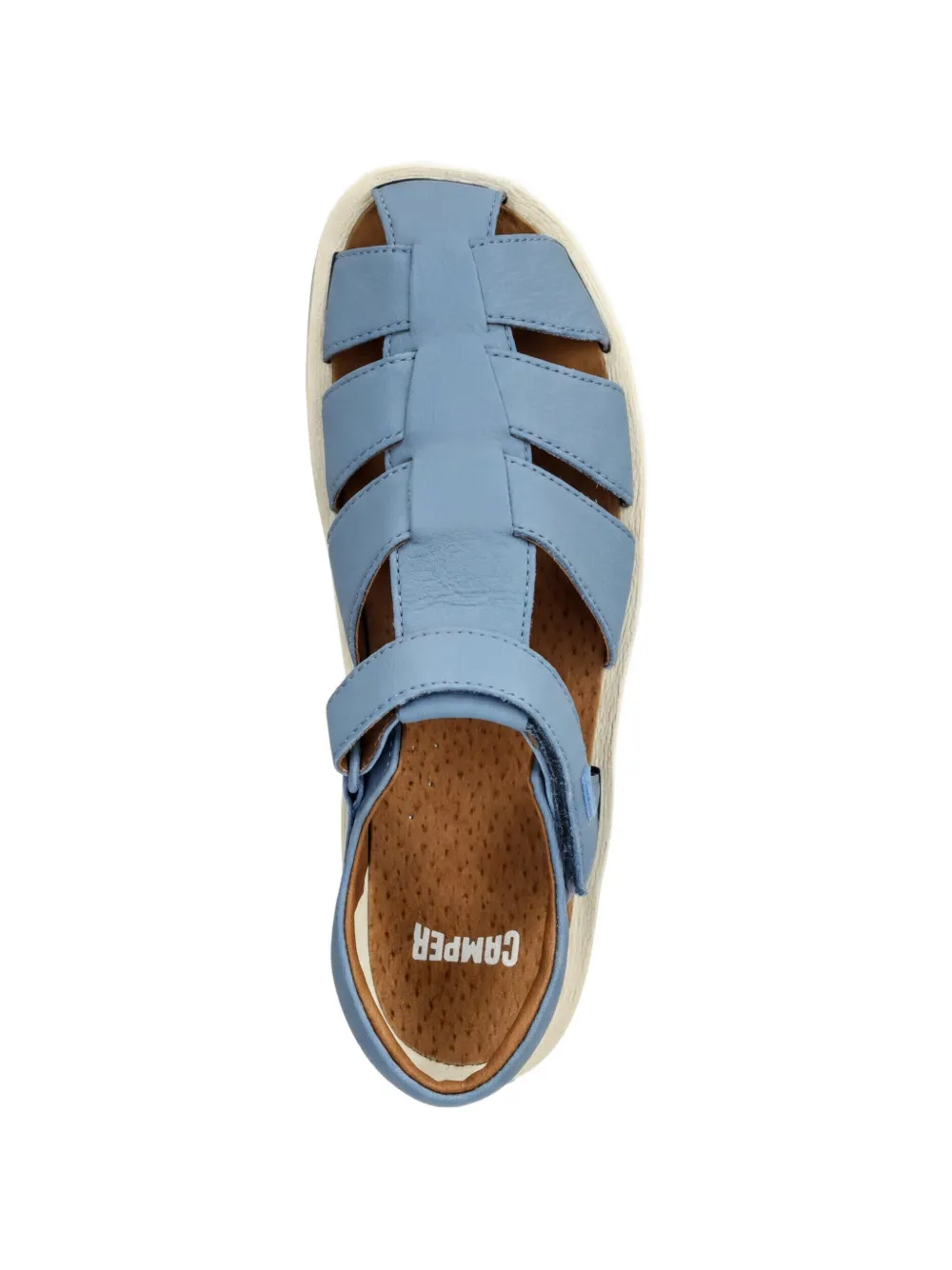 Camper Kids Bicho cage-style leather sandals Blauw