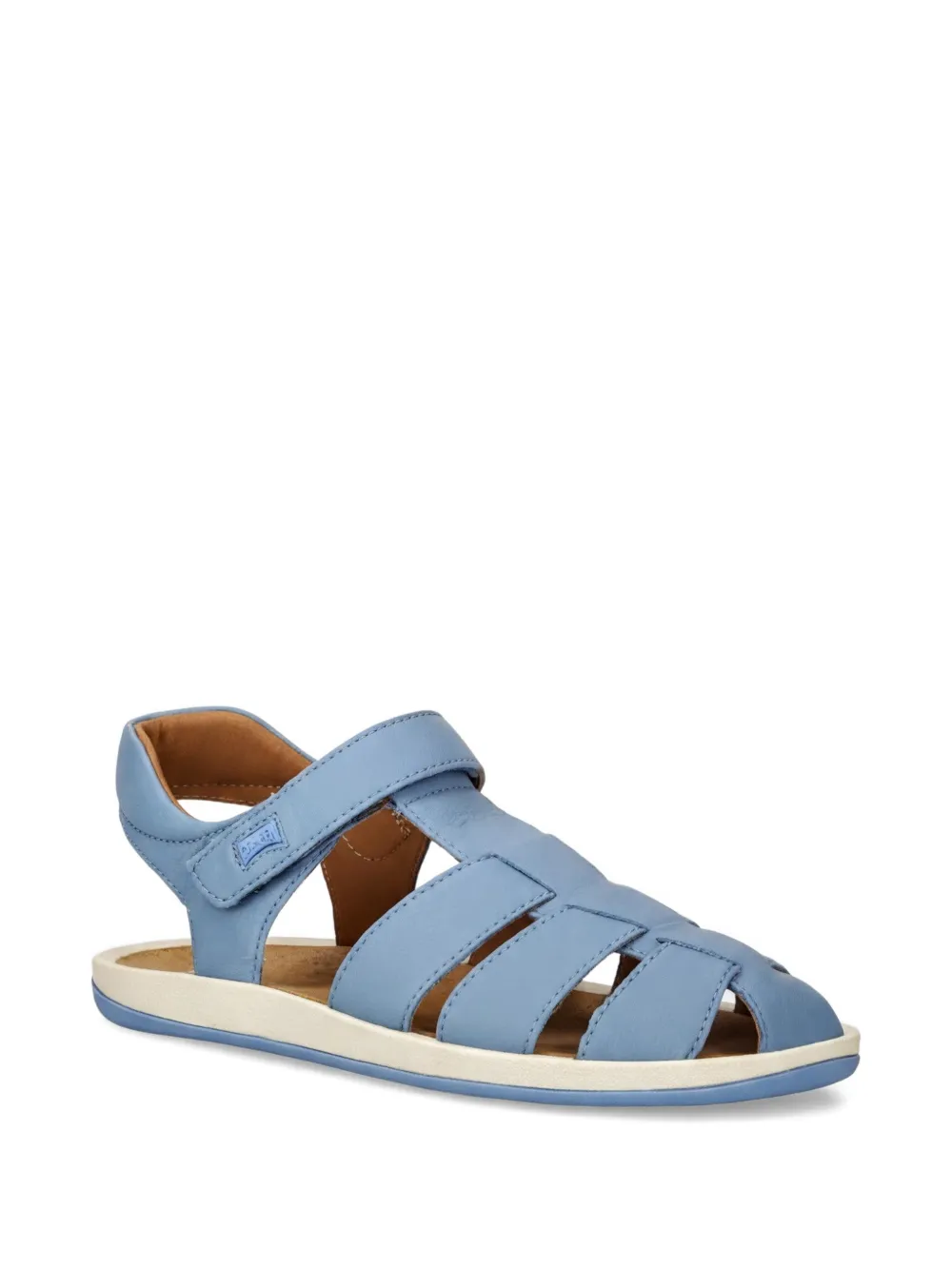 Camper Kids Bicho cage-style leather sandals - Blu