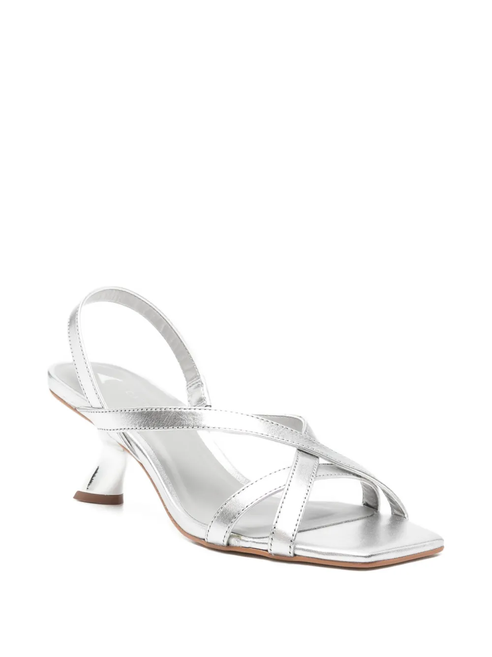CARRANO Sandalen met vierkante neus Zilver