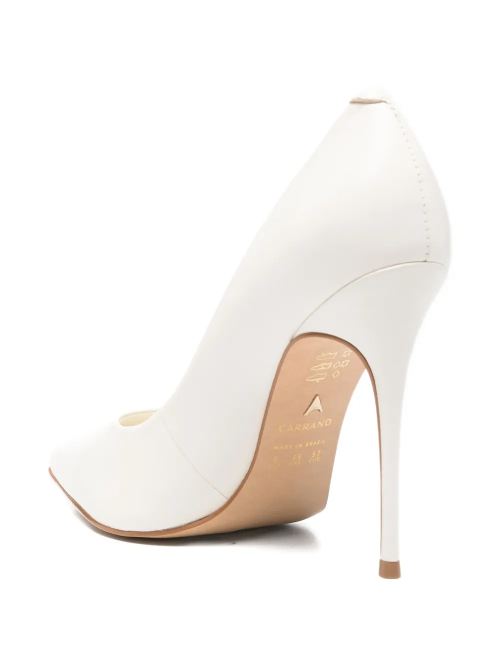 CARRANO Pumps met puntige neus Beige