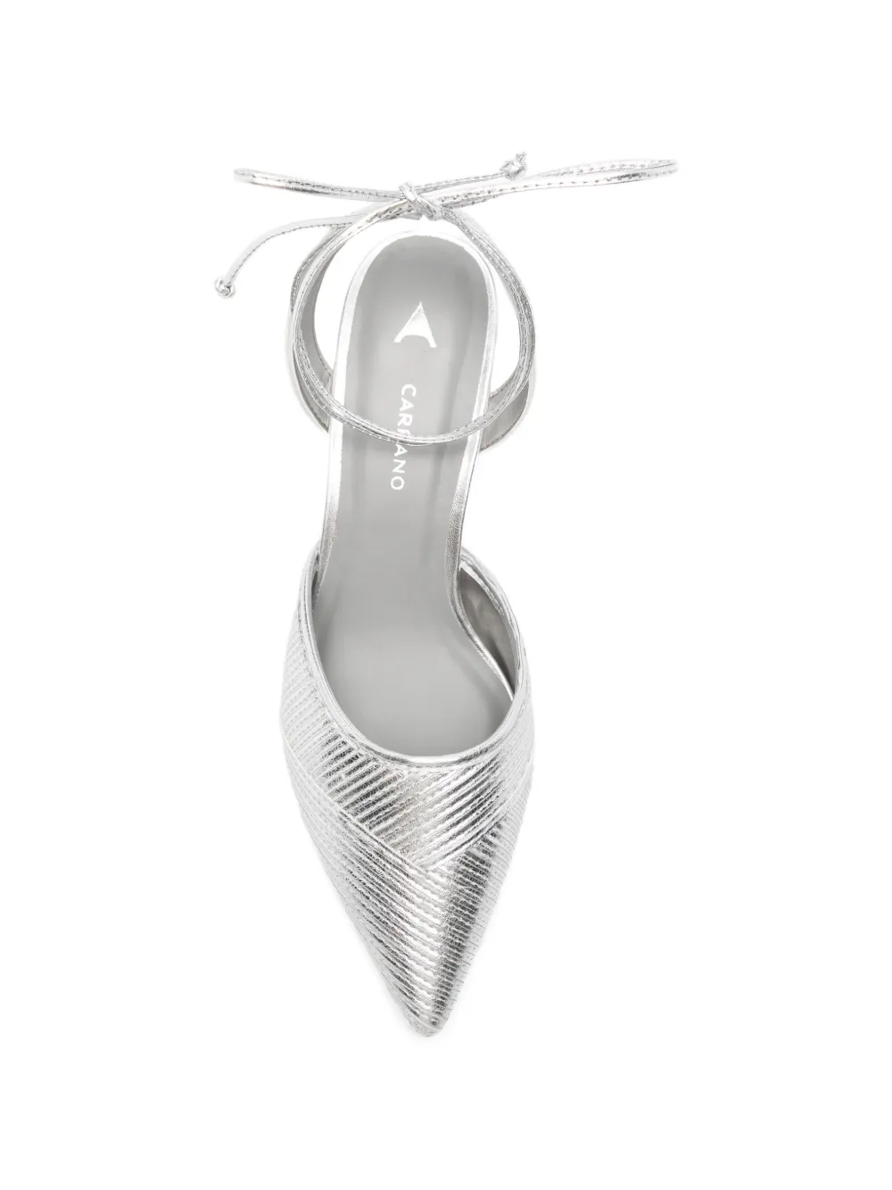 CARRANO Pumps met enkelbandje en puntige neus Zilver