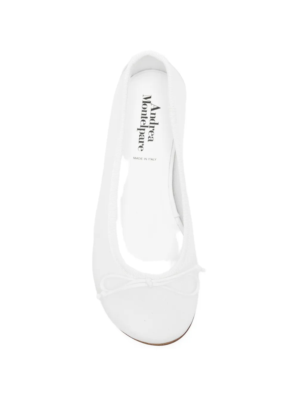 MONTELPARE TRADITION bow detail ballet flats Wit