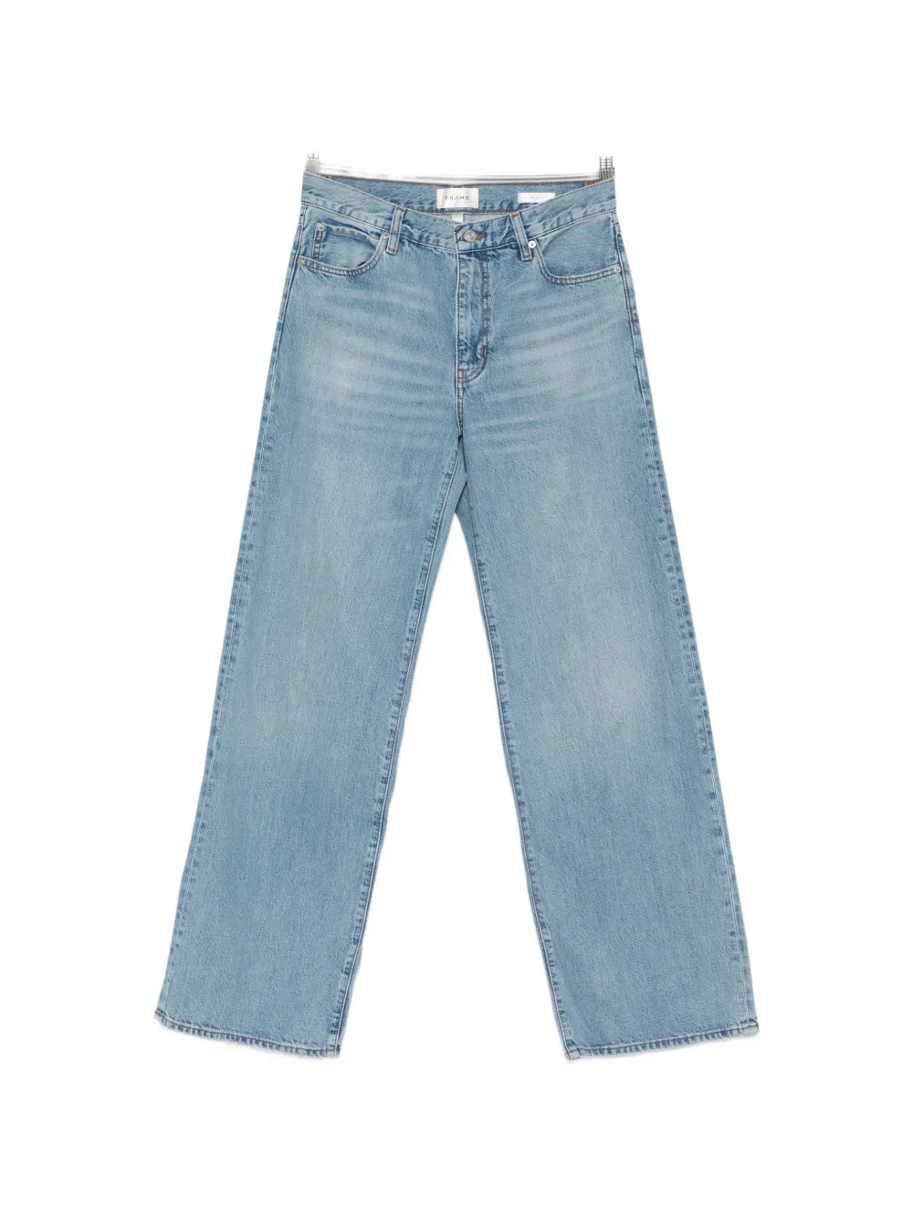 FRAME Off Duty Stroll denim straight jeans - Blu