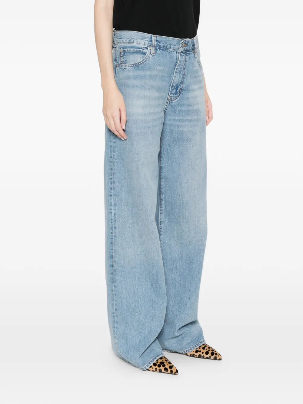  Frame Off Duty Stroll Denim Straight Jeans - Blue 