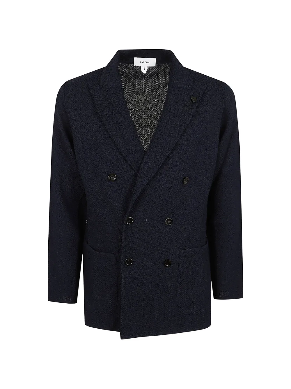 Lardini double-breasted cotton blazer - Blau