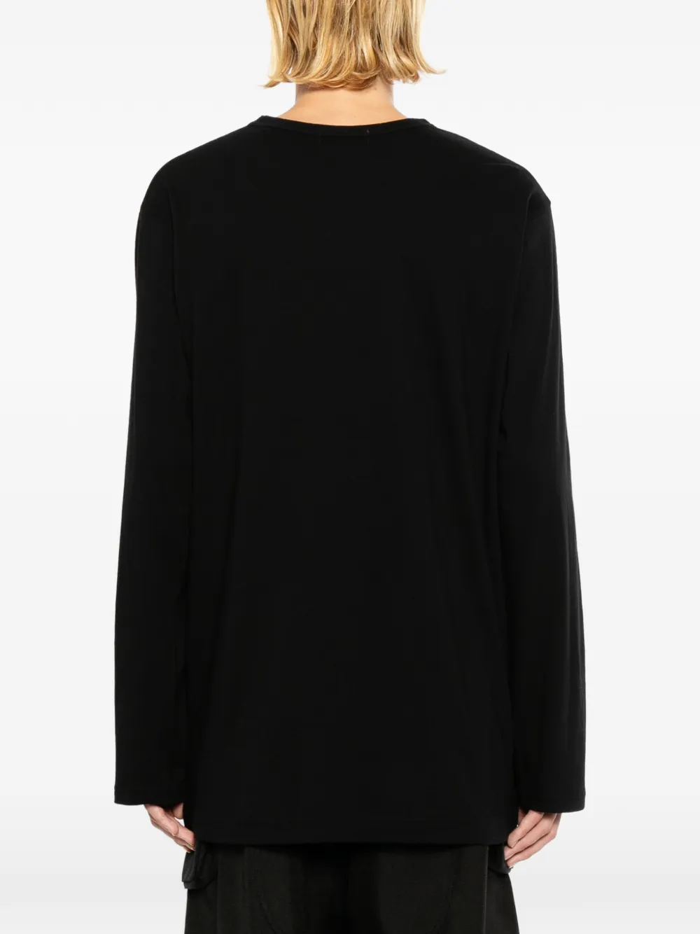 Yohji Yamamoto T-shirt met print Zwart