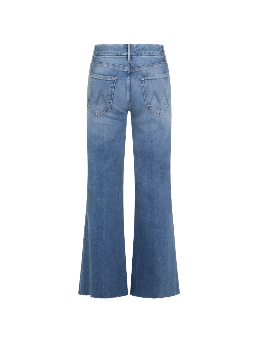 MOTHER The Roller jeans met franje Blauw