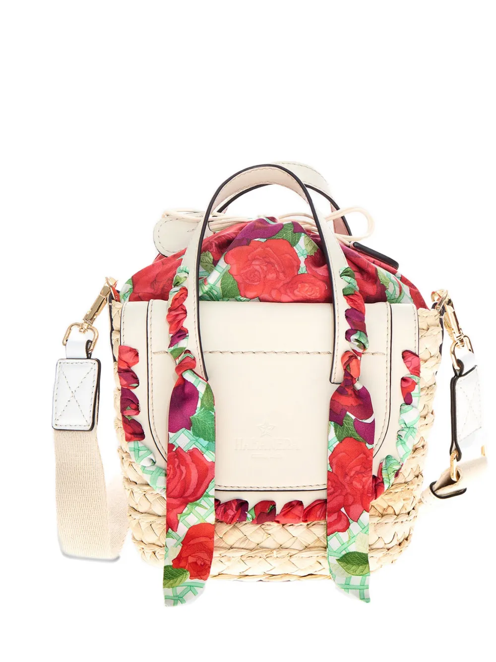 CUBA LAB Habanera Silk Roseto tote bag - Toni neutri