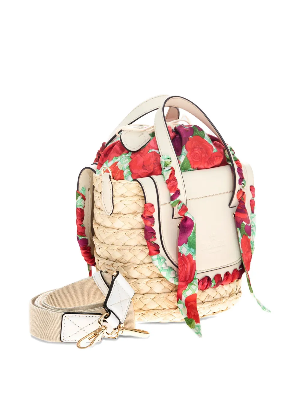  Cuba Lab Habanera Silk Roseto Tote Bag - Neutrals 