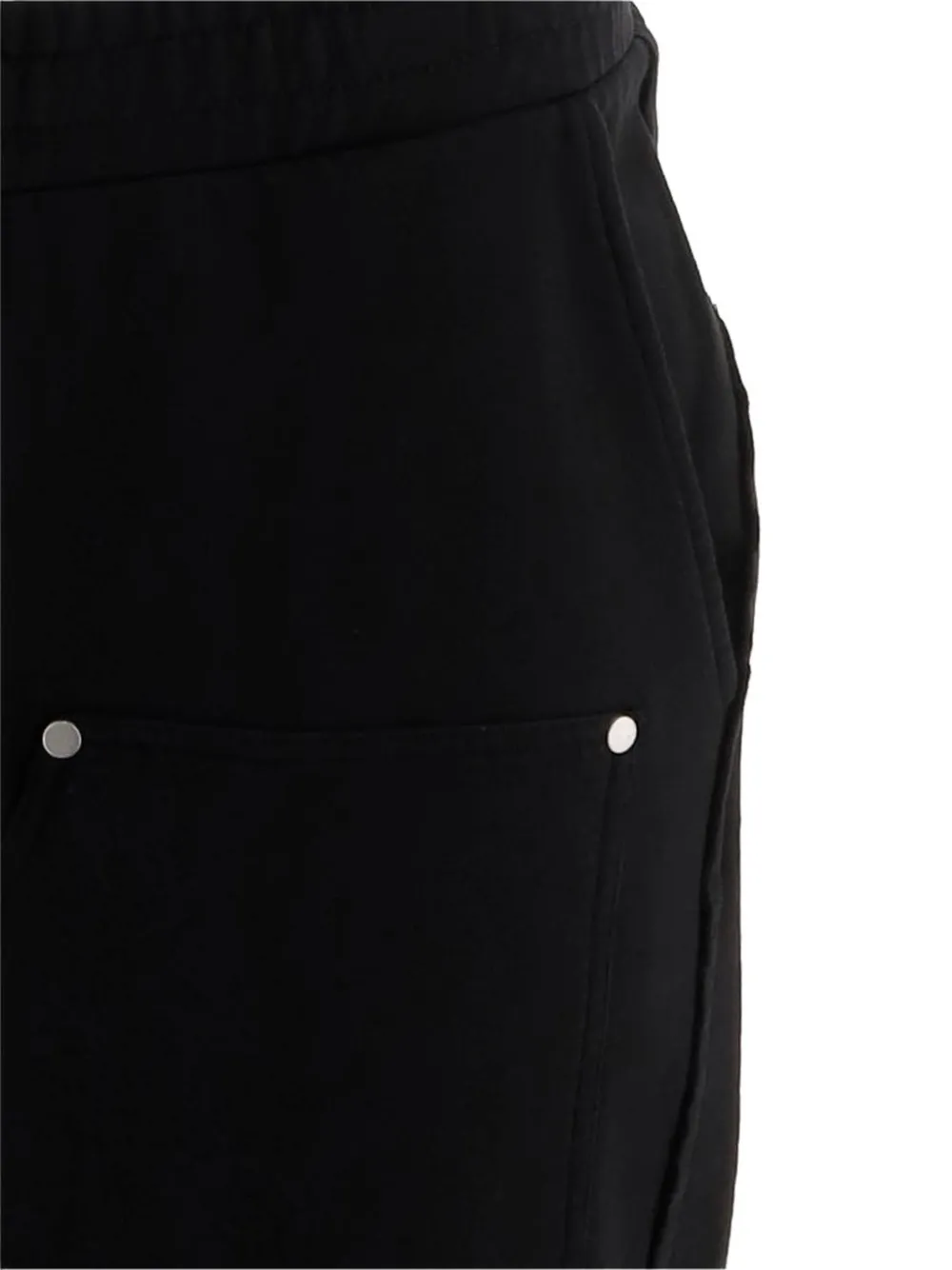 44 LABEL GROUP Casual katoenen shorts met studs Zwart