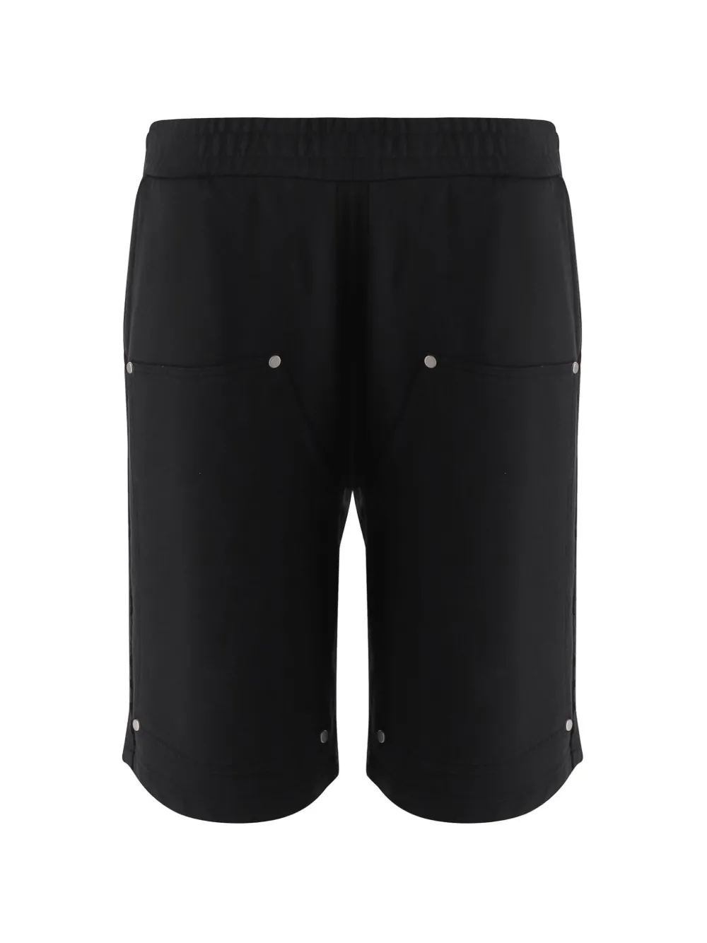 44 LABEL GROUP Casual studded-pocket cotton shorts - Nero