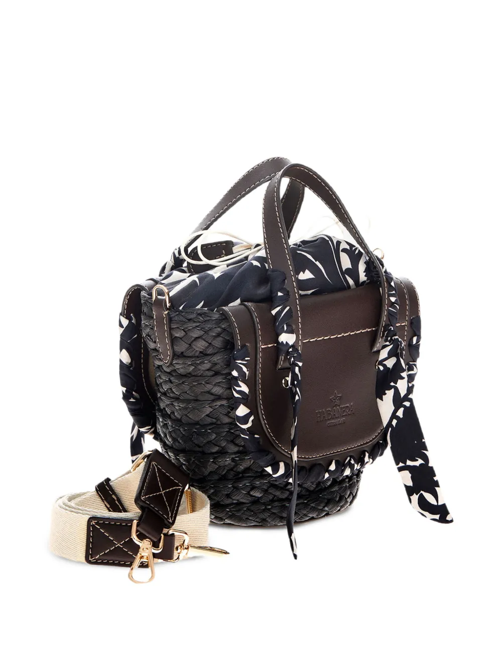  Cuba Lab Logo-embossed Tote Bag - Brown 