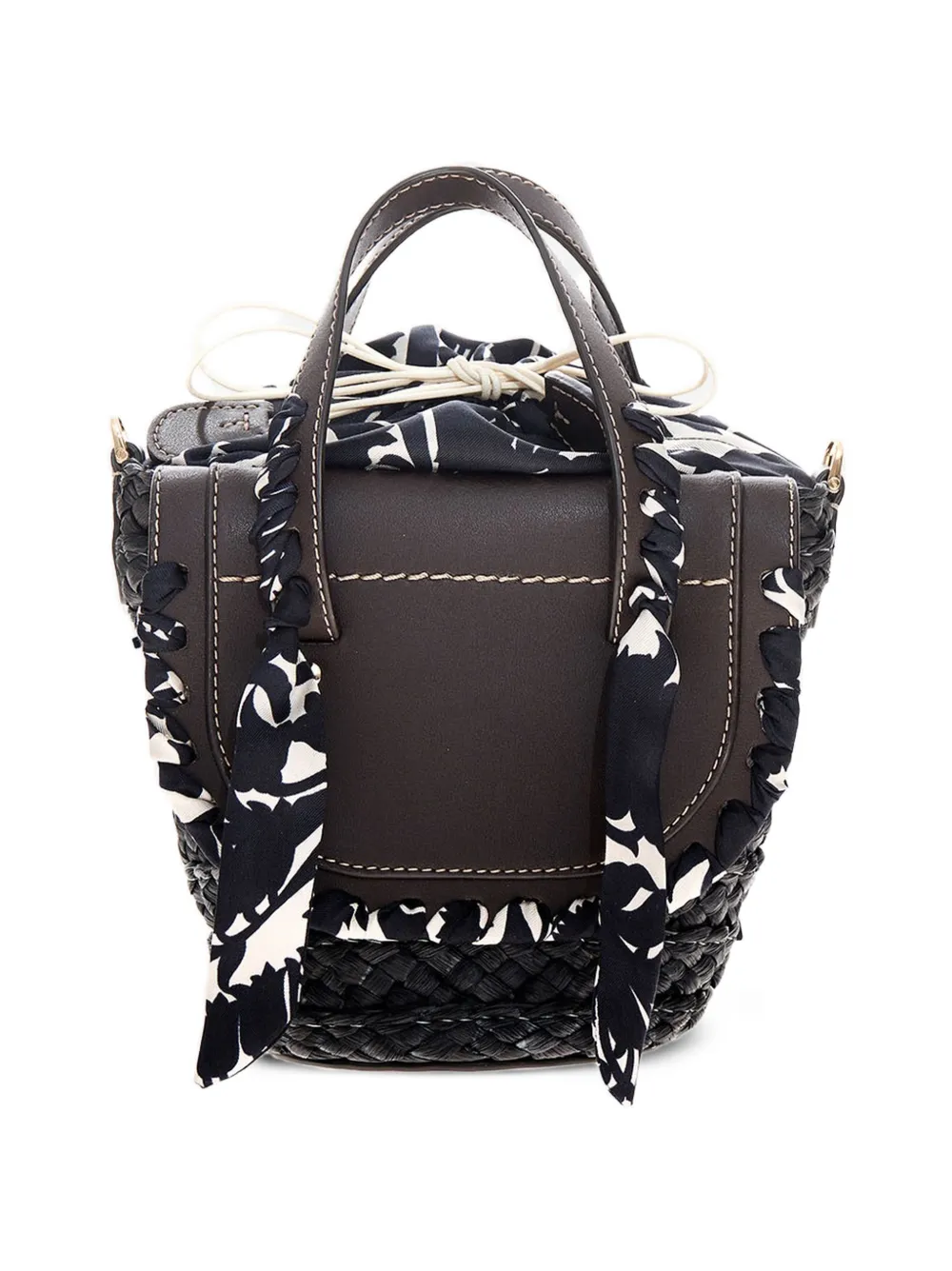  Cuba Lab Logo-embossed Tote Bag - Brown 