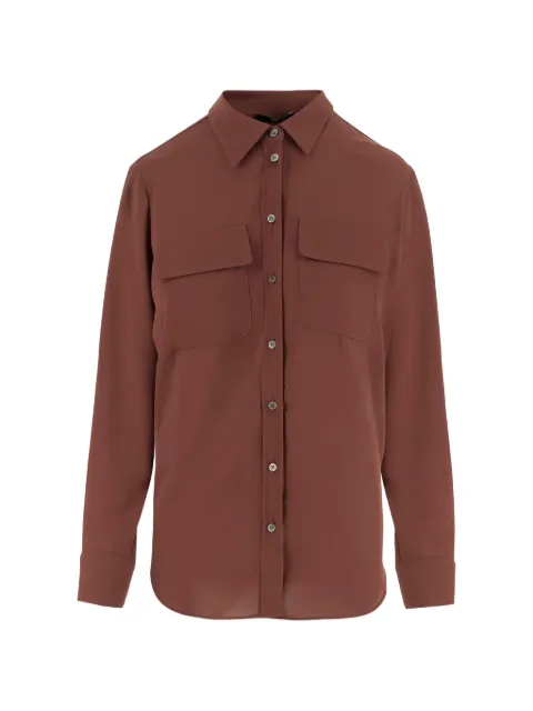 F.It flap-pockets buttoned shirt