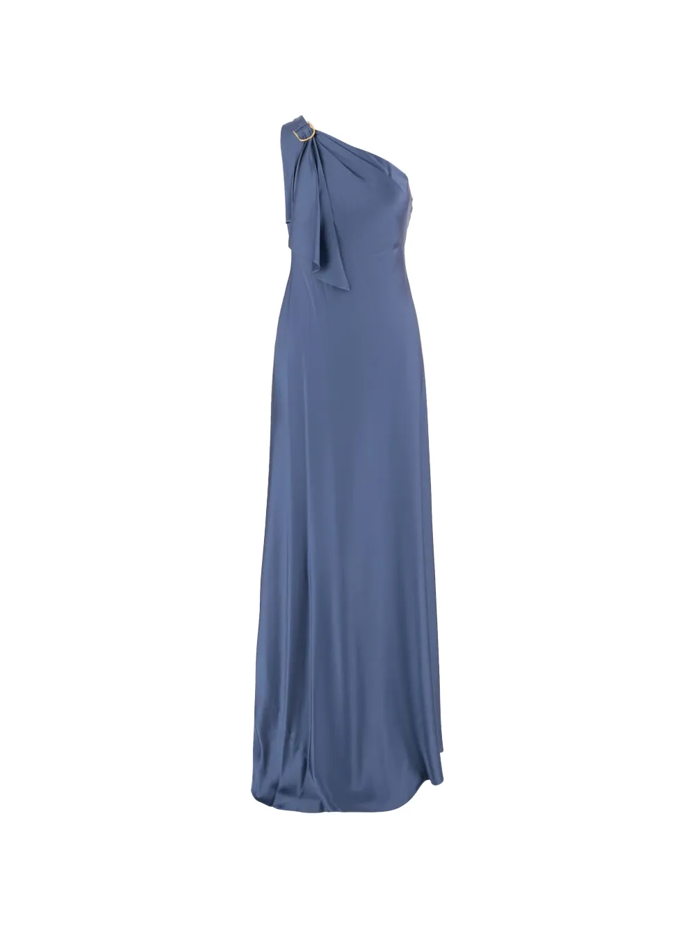 Lauren Ralph Lauren Charmeuse one-shoulder maxi dress - Blu