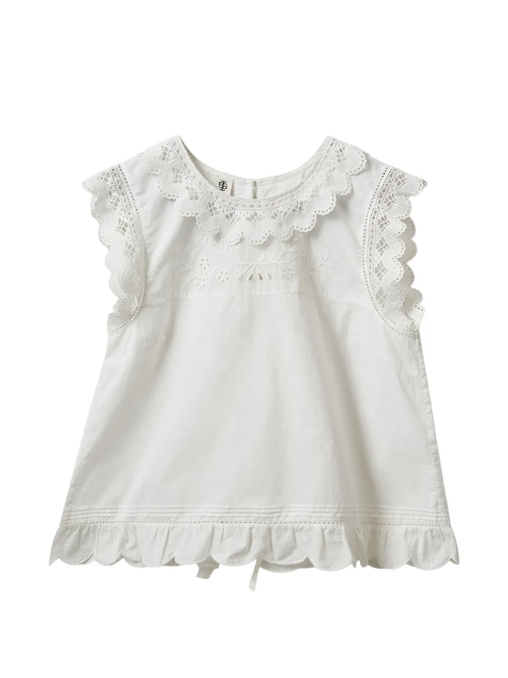 The Garment broderie-anglaise blouse - Bianco