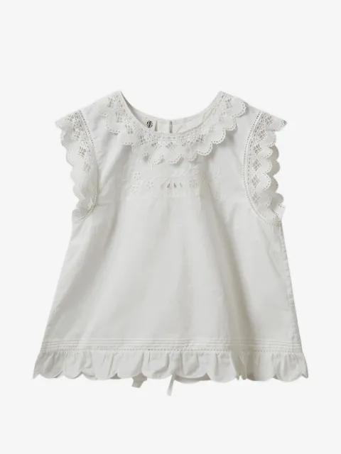 The Garment blusa con bordado inglés