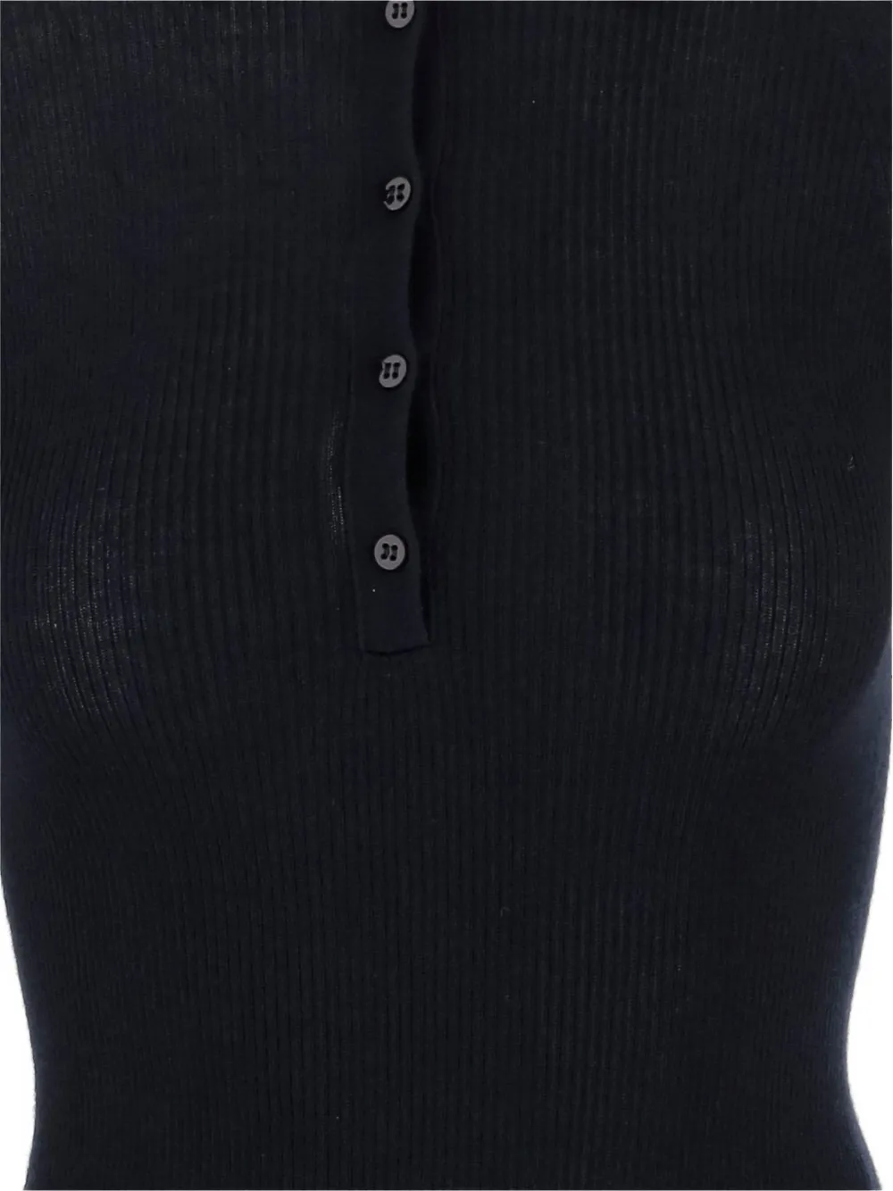  Sa Su Phi Knitted Polo Top - Black 