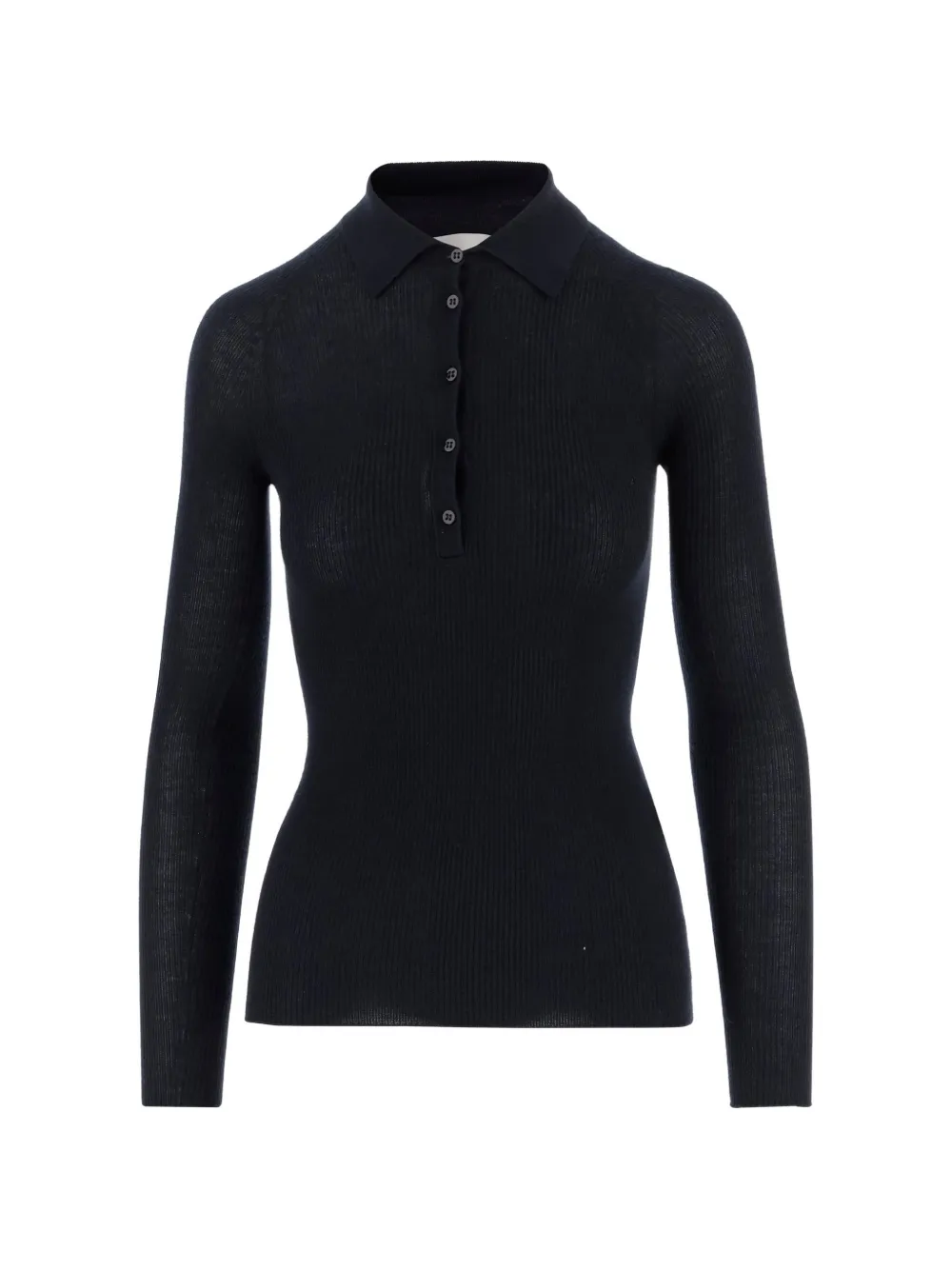 SA SU PHI knitted polo top - Nero