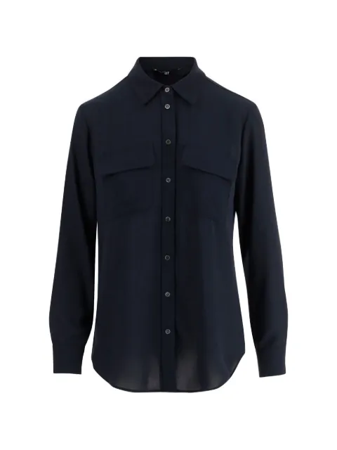F.It flap-pocket buttoned shirt
