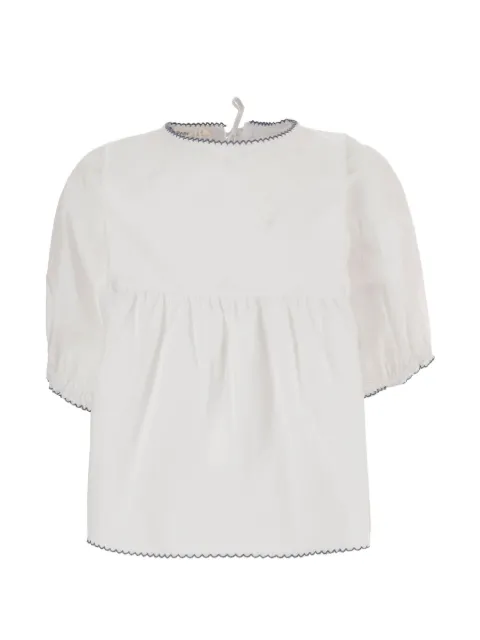 Babe And Tess empire-line scalloped dress