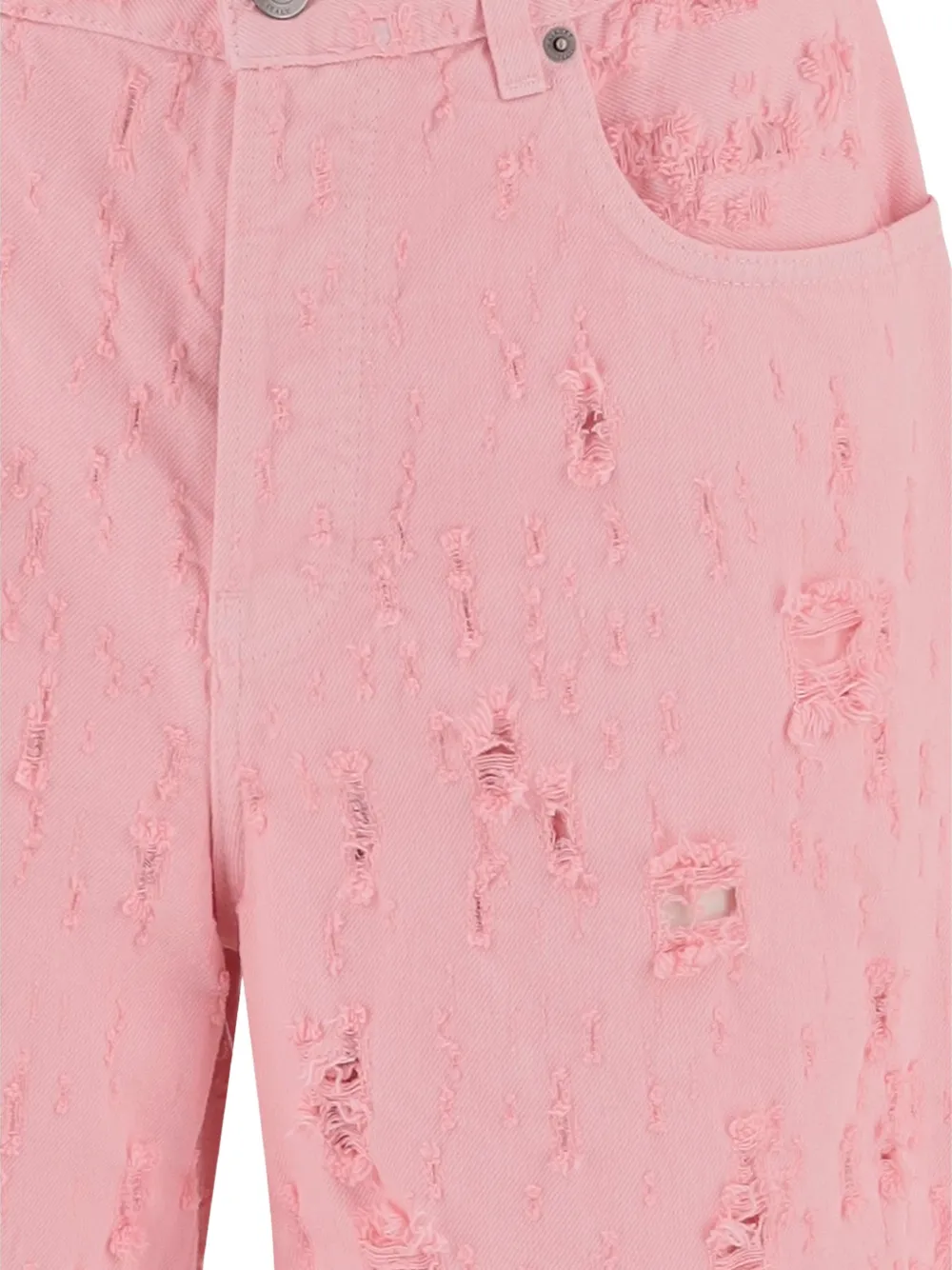  Haikure Distressed Cropped Jeans - Pink 