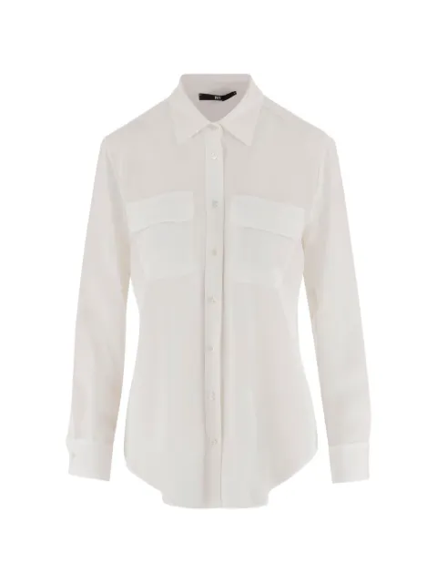 F.It flap-pocket buttoned shirt