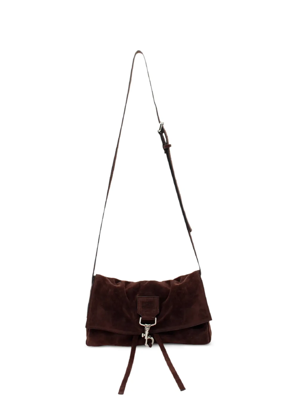 RADICA STUDIO La Bisaccia suede shoulder bag - Marrone