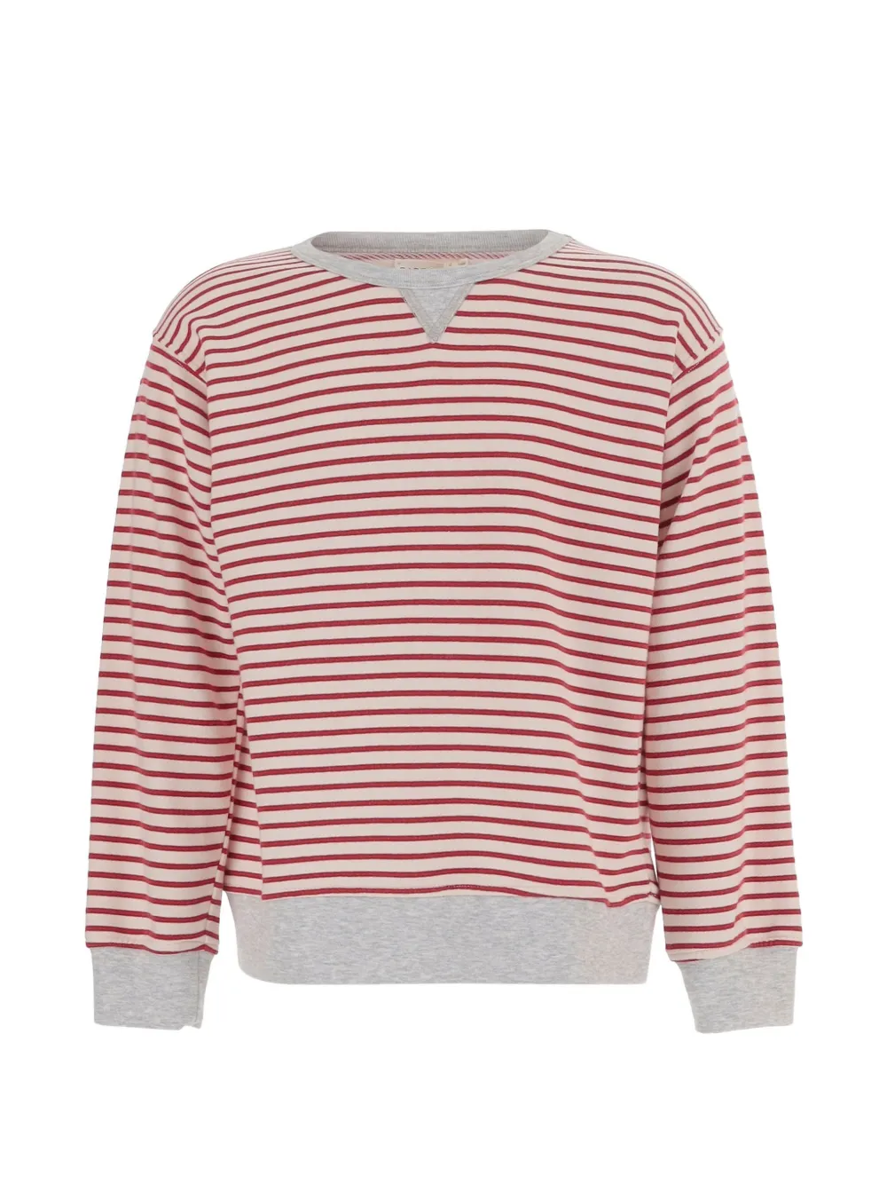 Babe And Tess striped crew-neck sweatshirt - Toni neutri