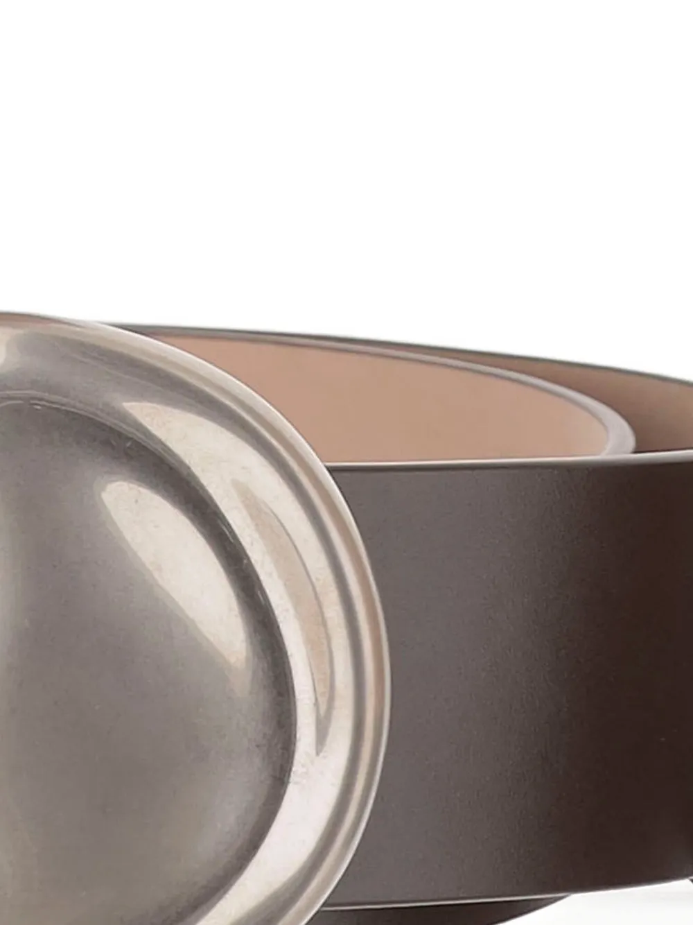  Khaite Keefe Oval-buckle Belt - Brown 